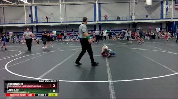 48-52 lbs Semifinal - Jedi Knight, Smith Mountain Lake Wrestling Club vs Jack Lee, Nova Wrestling Club