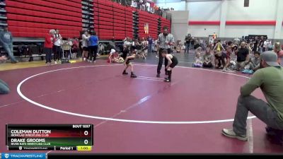 45 lbs Cons. Round 2 - Drake Grooms, River Rats Wrestling Club vs Coleman Dutton, Ironclad Wrestling Club