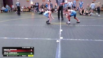52 lbs Round 4 - Kruz Carrasco, Greater Heights Wrestling vs Brock Erisman, Unattached