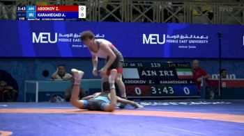51 kg 1/4 Final - Zuber Abdokov, Individual Neutral Athletes vs Abolfazl Karamiegaei, Iran