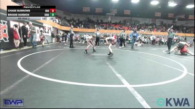 80 lbs Rr Rnd 2 - Chase Burrows, Chickasha Wrestling vs Brodie Harmon, Duncan Demon Wrestling