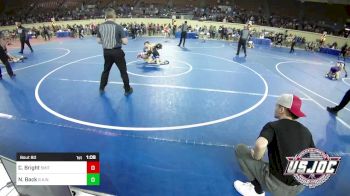 80 lbs 5th Place - Cooper Bright, Smith Wrestling Academy vs Noah Back, R.A.W.