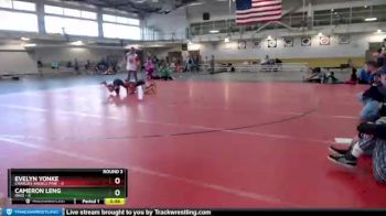 90 lbs Round 3 (4 Team) - Cameron Leng, Ohio vs Evelyn Yonke, Charlies Angels Pink