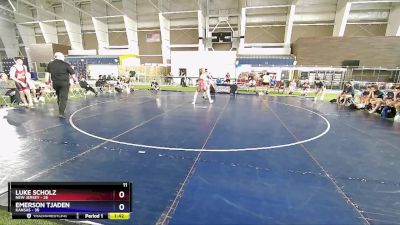 150 lbs Placement Matches (16 Team) - Luke Scholz, New Jersey vs Emerson Tjaden, Kansas