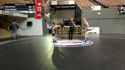 Cadet Boys Lower - 126 lbs Cons. Round 6 - Niko Bitton, Junkyard Dogs Wrestling Club vs Cole Cronan, Turlock High School Wrestling