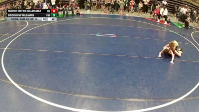 56 lbs Cons. Sub-rd Of 16 - Mateo Reyes-Galdamez, Team Pride Academy vs Beckhym Williams, Iron County Wrestling Academy