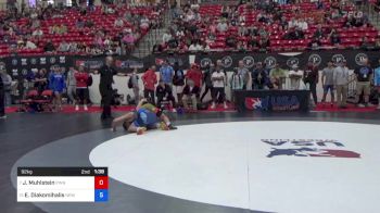 92 kg Quarters - Joseph Muhlstein, Pinnacle Wrestling Club vs Elijah Diakomihalis, New York