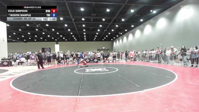 106 lbs Champ. Rd Of 16 - Cole Simpson, Black Fox Wrestling Academy vs Bostik Marple, Tiger Wrestling Club