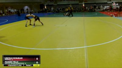 85 lbs Semis (4 Team) - Lincoln Schuelke, Minneota vs Maddex Mills, STMA (St. Michael/Albertville)