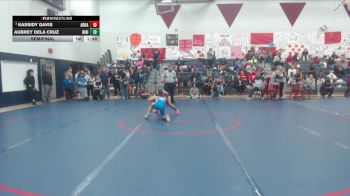 100 lbs Semifinal - Kassidy Davis, Adna (Girls) vs Aubrey Dela Cruz, River Ridge