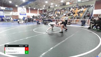 220 lbs Quarterfinal - Kai Preisendorf, Redwood vs Andres Martinez, El Dorado