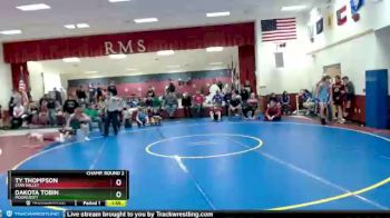 138 lbs Champ. Round 2 - Ty Thompson, Star Valley vs Dakota Tobin, Moorcroft
