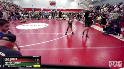 47-51 lbs Round 4 - Mila Jacome, Valley WC vs Peyton Hawley, Greeley Metro