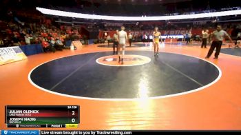 2A 126 lbs Cons. Round 1 - Julian Olenick, Lake Forest (H.S.) vs Joseph Nadig, Rochelle