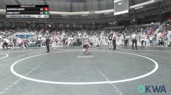 49 lbs Quarterfinal - Dawson Smith, Sallisaw Takedown Club vs Crew Doty, Lexington Wrestling Club