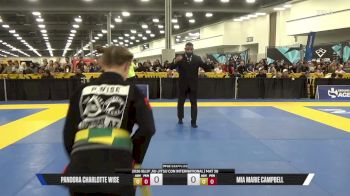 Mia Marie Campbell vs Pandora Charlotte Wise 2026 IBJJF Jiu-Jitsu CON International