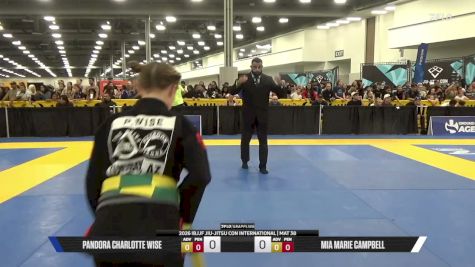 Mia Marie Campbell vs Pandora Charlotte Wise 2026 IBJJF Jiu-Jitsu CON International