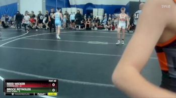 106 lbs Round 2 (8 Team) - Brock Reynolds, Ohio Storm vs Reed Wicker, Warrior RTC