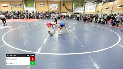 152 lbs Round Of 32 - Michael Anniballi, Natick vs Lucas Libby, Mountain Valley