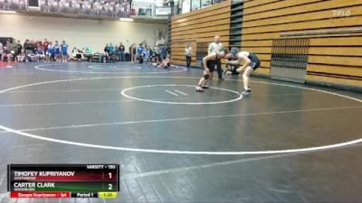 150 lbs Cons. Round 3 - Carter Clark, Woodburn vs Timofey Kupriyanov, Southridge