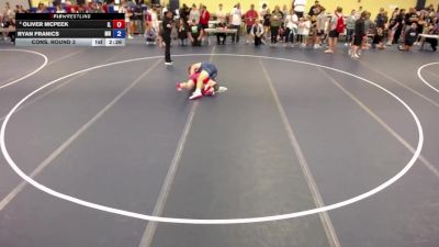215 lbs Cons. Round 3 - Oliver McPeek, IL vs Ryan Franics, MN