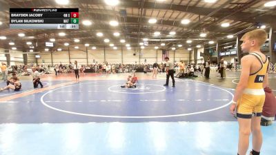 85 lbs Rr Rnd 3 - Brayden Jacoby, 4M Strength - MS vs Dylan Silkowski, Mat Warriors Gold MS - MS