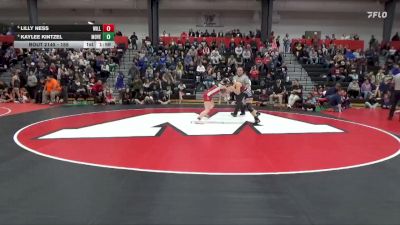 155 lbs Quarterfinal - Lilly Ness, Williamsburg vs Kaylee Kintzel, Mount Vernon