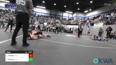 90 lbs Semifinal - Landon Villines, Weatherford Youth Wrestling vs Tanner Woolery, Standfast