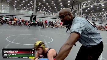 120 lbs Round 3 (8 Team) - Lincoln Mack, PTRTC vs Thomas Potsko, Mat Assassins Red