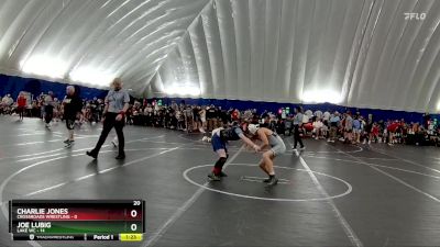 88 lbs Round 1 (8 Team) - Joe Lubig, Lake WC vs Charlie Jones, Crossroads Wrestling