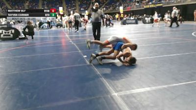 80 lbs Quarterfinal - Matthew Bly, Wyoming Area vs Tayven Corner, Reynolds