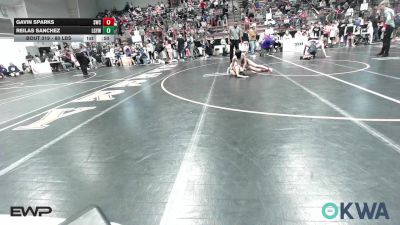 80 lbs Round Of 16 - Gavin Sparks, Salina Wrestling Club vs Reilas Sanchez, Locust Grove Youth Wrestling