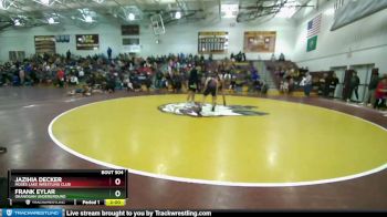 132 lbs Round 1 - Jazihia Decker, Moses Lake Wrestling Club vs Frank Eylar, OKANOGAN UNDERGROUND