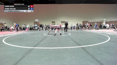 92 lbs Cons. Round 2 - Owen Koss, OK vs Owen Taylor, KS