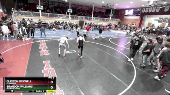 126 lbs Cons. Round 3 - Brandon Williams, Bonners Ferry vs Clayton Ockwell, Clarkston