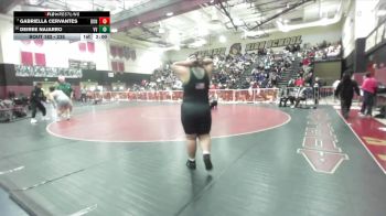 235 lbs Champ. Round 1 - Gabriella Cervantes, Bonita vs Deiree Najarro, Victor Valley