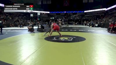 285 lbs Round Of 32 - Cooper Rodgers, Buchanan (CS) vs Abraham Datte, Monroe (LA)