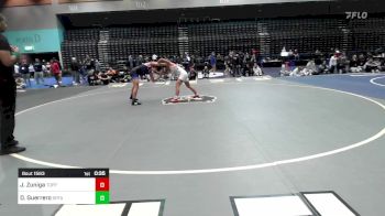 132 lbs Consi Of 8 #2 - Justyce Zuniga, Toppenish vs Daniel Guerrero, Sahuarita