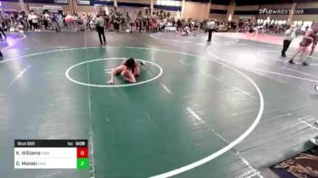 120 lbs Round Of 64 - Konner "biz" Williams, Ridgecrest vs Chase Manski, Swamp Monsters