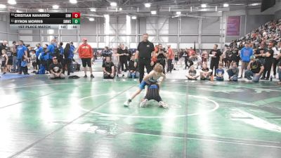 63 lbs 5th Place Match - Byron Morris, St. Maries Wrestling Club vs Cristian Navarro, Spring Hills Wrestling
