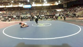 145 lbs Champ. Round 1 - Clayton Waldron, Mt. View Oregon vs Akio Sanders, Nampa