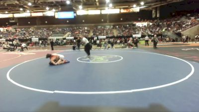 145 lbs Champ. Round 1 - Clayton Waldron, Mt. View Oregon vs Akio Sanders, Nampa