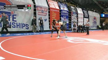 190 Class 3 lbs Cons. Round 1 - Elijah Carroll, McCluer North vs Jayden Grindell, Windsor (Imperial)