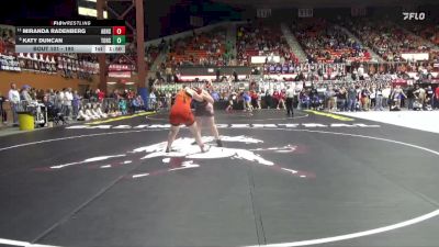 190 lbs Champ. Round 1 - Miranda Radenberg, Abilene HS vs Katy Duncan, Tonganoxie Hs