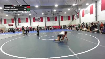 120 lbs Champ. Round 3 - Brooklyn Johnson, Eagle vs Gracie Price, Thunder Ridge