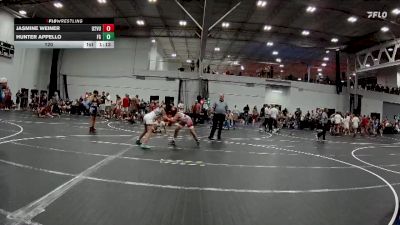 120 lbs Finals (2 Team) - Hunter Appello, Frost Gang vs Jasmine Weiner, U2 Vougars Uprising VHW