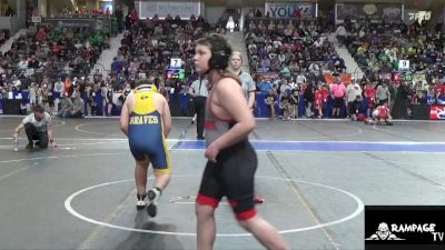 150 lbs Champ. Round 1 - Kowen Davis, Jayhawk Wrestling vs Calvin Messer, Council Grove