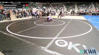 105 lbs Quarterfinal - Grayson Schafer, Bartlesville Wrestling Club vs Rogen Bradsher, Buck Pride Wrestling