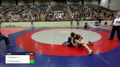 110 lbs 3rd Place - Tayden Stapleton, Georgia vs Morgan Huffmaster, The Storm Wrestling Center