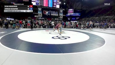 144 lbs Champ. Rd Of 256 - Ryan DeGeorge, NJ vs Jordan Schafer, SD